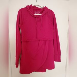 Magenta Petal Front Nursing Hoodie
